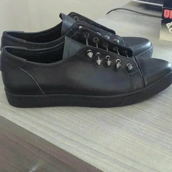 MI-MAI Paris black leather sneakers - Picture 5 of 10